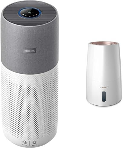 Philips Luftreiniger der Serie 4000i - App-Steuerung & Philips Series 3000 Luftbefeuchter – für Räume bis 45 m², NanoCloud-Technologie, 3 Geschwindigkeitsstufen, Sleep-Modus, 3-Liter-Tank