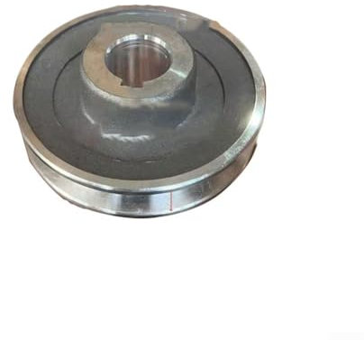 Eawfgtuw Aluminium-A-Typ Einzelrillen-Motor-Riemenscheibe, 100 mm Durchmesser, für Luftkompressoren, Pumpen, 19 mm, 24 mm Innendurchmesser, 6 mm, 8 mm Keilnut-Breite, Silber (97 x 24)