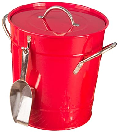 PRETYZOOM Seau à Glace Rétro Fer pour Maison Contient Glaçons Et Bouteilles Léger Et Portable avec Poignée Facile à Nettoyer