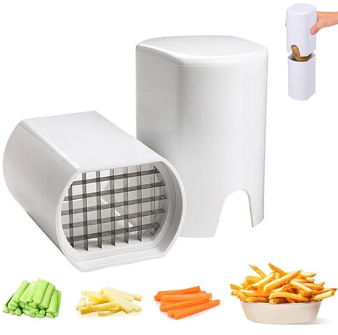 YTPAFK Stainless Steel Potato Chipper, Manual Chip Cutter Machine, Effortless Potato Slicing, Safe & Easy to Use, Dishwasher Safe, Versatile for Vegetables & Fruits