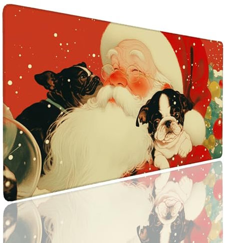 Tappetino per Mouse da Gaming, Tappetino Mouse Pad XL Grande, Mousepad con Impermeabile e Antiscivolo, Lavabile Sottomano Copri Scrivania Ufficio Casa, Tappetini Tappeto Mouse Mat 600x300x4mm Dog (2)