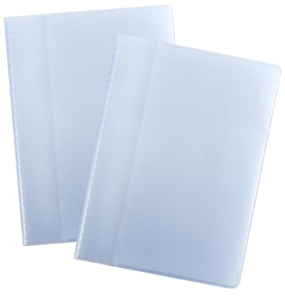 Sociaooil Porta Carte di Credito in Plastica Trasparente 20 Slot + 10 Scomparti Organizzatore Porta Tessere Unisex per Uomo e Donna, 9.5x6.5 cm, 2pcs