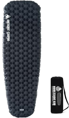 OneTigris NOBLEJADE Insulated Sleeping Pad with R7.3, Ultralight Inflatable Sleeping Pad Extreme Conditions Air Mattress withstands -22°F,Aluminum Film Insulation for Camping,Hiking,Climbing