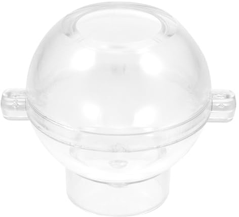 HOMSFOU Stampo per Candele Sfera Trasparente di Plastica Stampo per Candele Profumate Forma di Sfera Rotonda di Cera