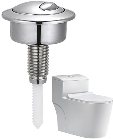 Botón de descarga para inodoro: botón pulsador de doble cisterna, accesorio para tanque de agua con parte cerrada, mecanismo de duradero, pieza de repuesto de fácil instalación | Act