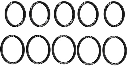 Aymzbd 10 Stück Fahrrad Tretlager Dichtungsscheiben/BB Spacer Reparaturteile, 24MM 30MM T2MM