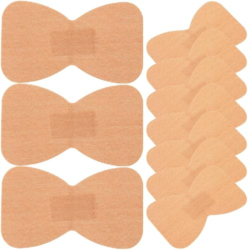 HINTRMENT 50pcs Breathable Fabric Adhesive Bandages for First Aid Wound Care, Versatile Use Unique Butterfly Shape, Flexible Joint Coverage Plasters for Fingers and Joints