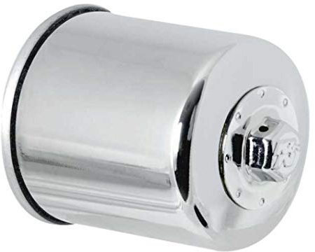 K&N Powersports Ölfilter - Patrone Chrome 66x83mm kompatibel mit Kawasaki, Yamaha, Honda, Polaris (KN-303C) Fitment Rot | kompatibel mit Kawasaki, Yamaha, Honda, Polaris (KN-303C)