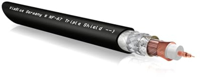 VIABLUE NF-A7 Triple Shield * Analogkabel * Audiokabel * 3-Fach Abschirmung * OFC Litzen * Meterware/je m