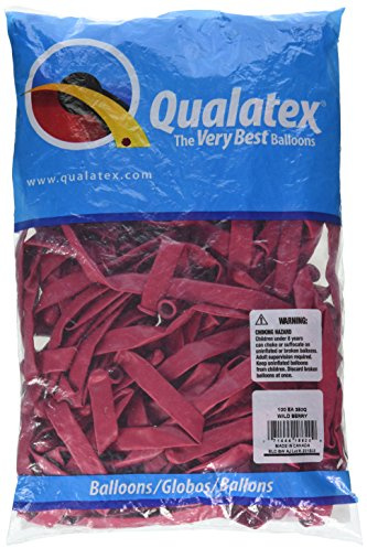 Qualatex 18620 350Q Latex Balloons, 50 x 3 x 3 inches, Wild Berry