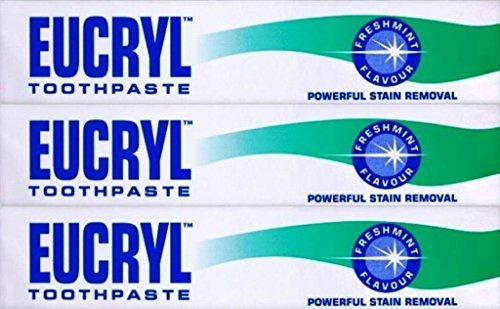 Eucryl Freshmint Smokers Toothpaste 50ml x 3 Packs by Eucryl