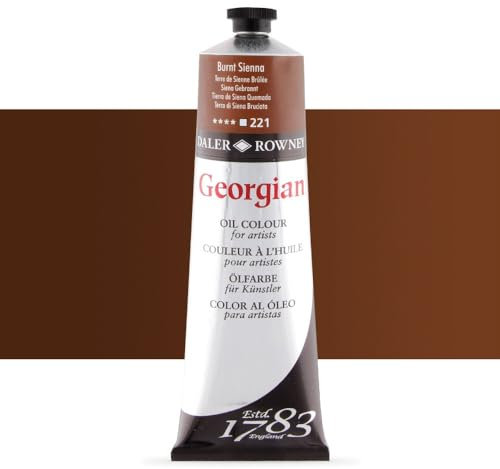 SG Education GOC 111225221 Georgian Ölfarbe, 225 ml Tube, Farbe: Gebrannte Siena