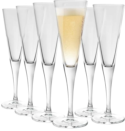 Bormioli Rocco Ypsilon Champagne Flute Glasses - 160ml - Pack of 12