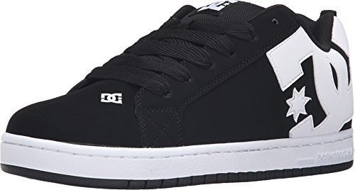 DC Shoes Homme Court Graffik Chaussure de Skate, Blanc White Black Black, 41 EU