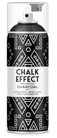CL COSMOS LAC Kreidefarbe Spray Chalk Effect - hochwertige chalky Kreidesprühfarbe Farbspray - Spray Paint Farbe (Charcoal)