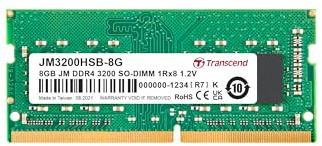 Transcend 8 GB JM3200HSB Módulo de Memoria DDR4, 3200 MT/s, SO-DIMM