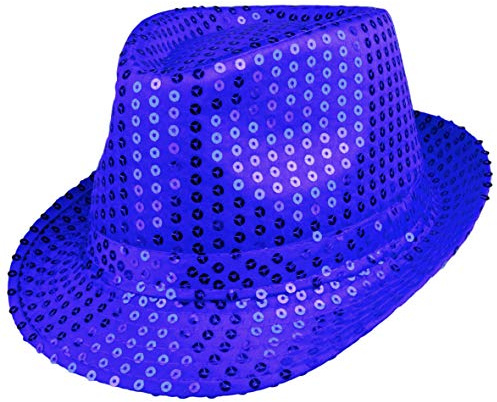 Think Jeck! Paillettenhut Partyhut Disko Accessoire, Karneval, Glitzerhut Glitter, Pailletten Hut