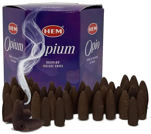 TRUMIRI Opium Rückfluss Räucherkegel für Wasserfall - Aromatic (Opium-based) - 40 Stück - 2 Sets à 20 Stück
