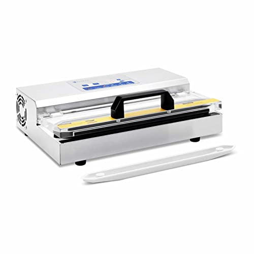 Royal Catering RCVG-40 Machine Appareil De Sous Vide Alimentaire Pro Emballeuse Petite Sous Videuse Scelleuse Professionnelle (Vitesse : 16 l/min, Sacs : 31 cm, Largeur de la soudure : 1,8 x 2 mm)