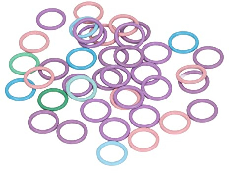 Lot de 40 Marqueurs de Maille Métal - Anneaux Verrouillables pour Tricot et Crochet - Couleurs Vives pour Bricolage et Couture