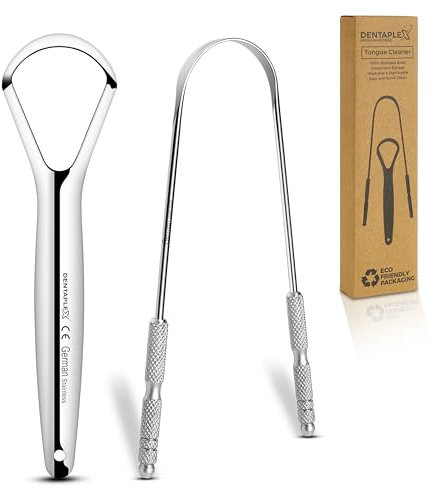 Tongue Scraper Metal Stainless Steel Tongue Scrapers for Adults Restore Fresh Breath Improve Taste and Oral Health with our tongue cleaners suitable for Men & Women Personal Hygiene - Tongue scraper 2