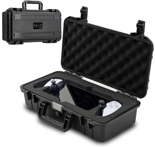 Carrying Bag Case for PlayStation Portal, Hard Professional Waterproof PS Portal Carrying Case for ps5 Portal Remote Player, Controllers, Foldable Keyboard & Other Accessories AC Charger Storag
