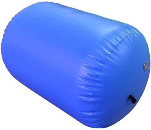 XIUsheUA Aufblasbare Gymnastiktonne Luftroller 120 x 90 cm Aufblasbares Gymnastik-Tumbling-Fass - Luftrolle for Gymnastik- und Tumbling-Übungen(Blue,120x70cm)