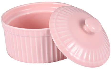 Amosfun Keramik-backschüssel Mit Deckel Hitzebeständige Schüssel Für Pudding Gelee Dessert Kleine Küchenschüssel Für Zuhause Robust Und Umweltfreundlich