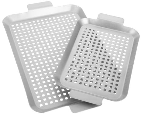 BEBEMOKO 1satz Toasterofen-blechset Mit Griffen Teiliges Für Kekse Braten Und Kuchen Vielseitige Backform Für Innen Und Außenbereich Perforiertes Design Für Gesünderes Kochen