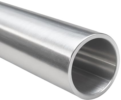 PRIOstahl Aluminiumrohr Rundrohr Rohr Alu-Rohr Profil - 1 Stück Rohrdurchmesser: 50mm Wandstärke: 2mm Länge: 2000mm ohne Schweißnaht für Kreativbau Massiv & Robust aus Aluminium (en aw 6063 t6)