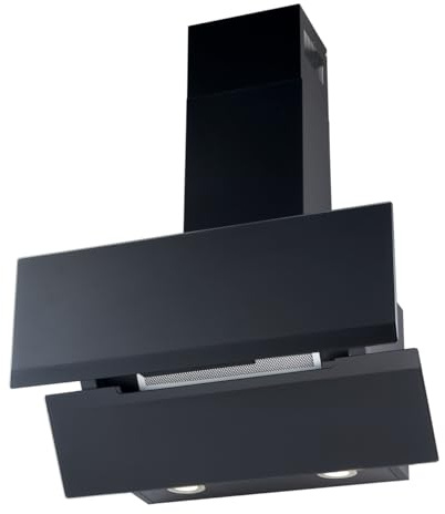 PKM Dunstabzugshaube S50-90ABP | schwarz | 90cm Breite | Auto-Opening Funktion