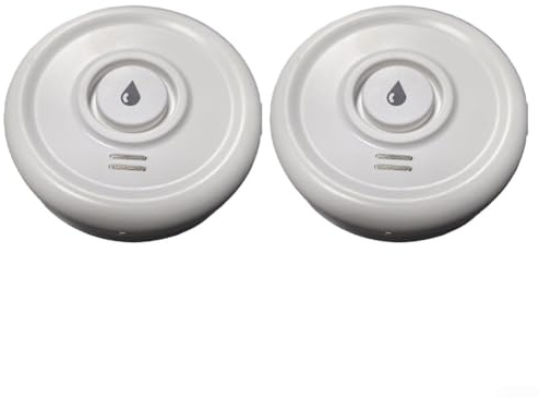 Feegow WLAN-Wasserleck-Detektor, kabelloser intelligenter Wassersensor für Tuya, Wassermelder, Alarm 90-110 dB, Alarm für Küche, Keller, Badezimmer (2 Stück)