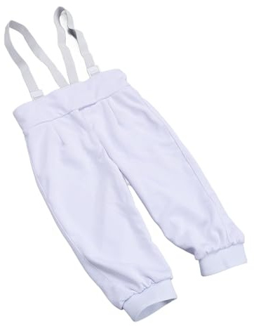 Alomejor Folie Epee Sabre Kids Face Hosen Anti -Punktions -Verschleiß -Proof -Stoff -Style -Style -Trainingshose für 42 Größe 150 Bis 155 cm 40 Kg (44)
