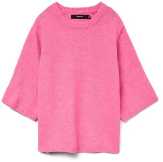 VERO MODA Vmboom Pull Oversize 2/4 O-NK GA Noos, Rose Cosmos, M