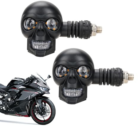 Eastuy Luces LED Para Moto - Intermitentes LED Delgados 12V Con Esqueleto - Iluminación Auxiliar Impermeable Para Moto, Camión Y Vehículos Urbanos