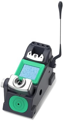 Supporto per saldatore ad angolo di 45°, regolabile, per maniglie 210 e 245, con modalità sleep e supporto per saldatura con spugna e pulitore in ottone