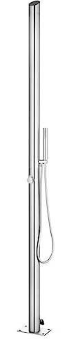 Tomostar Gartendusche, Außenpooldusche, 220 cm, Edelstahl