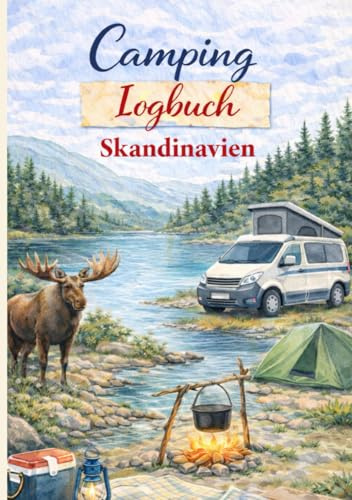 Camping Logbuch Skandinavien: Camping Tagebuch mit Kurzguide, Packliste, Routenplaner, Kostenübersicht sowie Platz für 30 Stellplätze