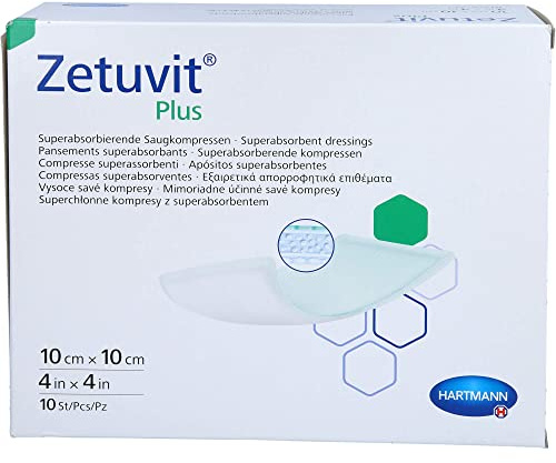 Paul Hartmann Zetuvit Plus Saugkompressen steril 10x10cm 10 Stück