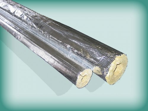 Steinwolle Rohrisolierung Rockwool 800 alu 64 x 30 50% EnEV