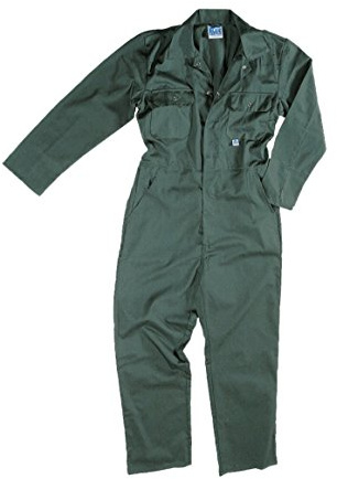 Men's Workwear Safety Work Blue Castle Stud Front Boiler Suit Coverall Overall Plumber wear Work Wear (Chest to Fit 46, Spruce Green)