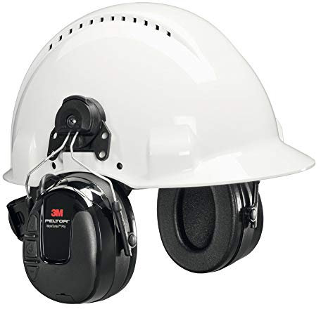 3M Peltor WorkTunes Pro FM Radio Gehörschutz, Helmbefestigung, SNR = 31 dB - Zuverlässiger Ohrenschutz mit integriertem Radio - Ideal für Forst-, oder Landarbeit