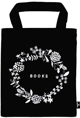 Moses. 82698 libri_x Büchertasche Flowers Tragetasche aus 100% Baumwolle für Buchliebhaber