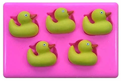 Rubber Ducks Baby Bathtime Silicone Mould Mold for Cake Decorating Cake Cupcake Toppers Icing Sugarcraft Tool by Fairie Blessings