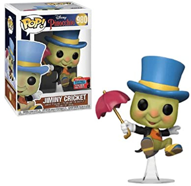 Funko Pop! Disney: Pinocchio - Jiminy Cricket with Umbrella Vinyl Figure, Fall Convention Exclusive