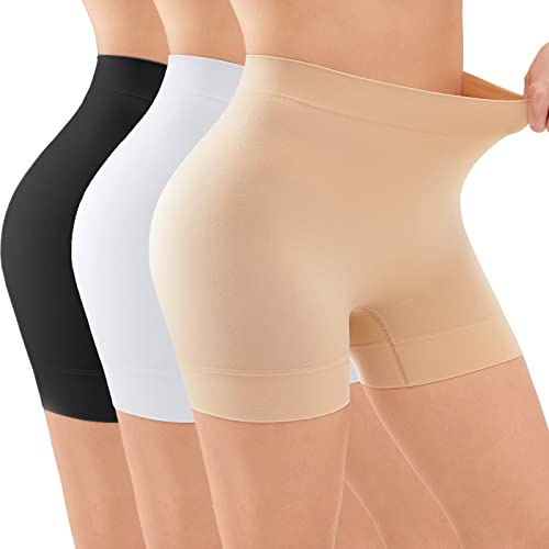YADIFEN Shorty Anti Frottement Cuisse Femme Short Cycliste Femme sous Robe | Shorty Femme Invisible,Short Beige Femme, Sous Jupe,Panty Anti Frottement,Yoga Sport