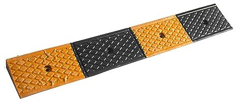 Auffahrt-Bordsteinrampe, Schwellenrampe, Robust, Für Rollstuhlfahrer, Automatische Gummi-Geschwindigkeitsschwellen, Tragbar, rutschfest, Für Treppen, Garageneingang, Größe: 100 X 15 X 4 cm, 1 Stück (