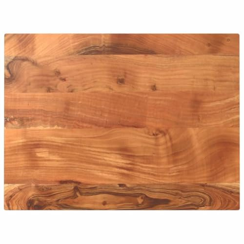 vidaXL Piano Tavolo 80x50x2,5 cm Rettangolare Legno Massello Acacia, Piano per Tavolo Rettangolare, Piano Tavolo in Legno, Piano per Tavolo da Pranzo