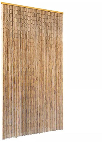 Somanki Insektenschutz Türvorhang, Insektenschutz Vorhang, Lamellenvorhang Insektenschutz, Moskitonetz Tür, Fliegenschutz Balkontür, Bambus 100 x 220 cm