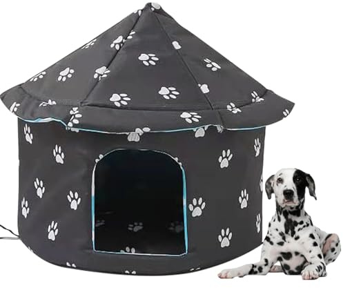 Outdoor Katzenhaus – Outdoor Katzenhütte Wetterfest | Wasserdichter Isolierter Katzen Warmschutz Für Den Winter | Katzenhaus Isoliert | Haustierhaus Für Kaltes Wetter Für Katzen Außerhalb Gemeinschaft